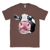 Chestnut Cute Holstein Face Classic Tee - LillyAllenDesigns