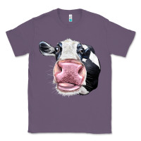Lavender Cute Holstein Face Classic Tee - LillyAllenDesigns