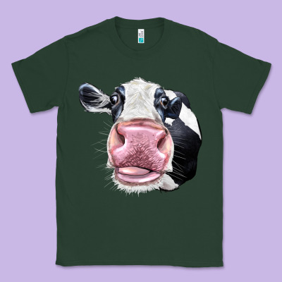 Cute Holstein Face Classic Tee Designed By Lillyallendesigns
