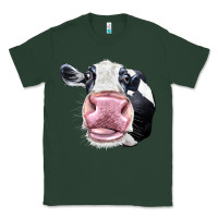Sports Green Cute Holstein Face Classic Tee - LillyAllenDesigns