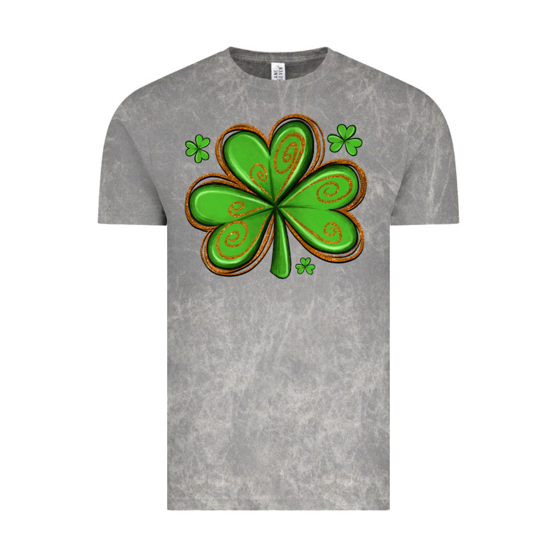 St Patricks Day Shamrock With Glitter Vintage Tee by Artiststas | Teevron