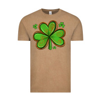Vintage Coffee st patricks day shamrock with glitter Vintage Tee - Artiststas
