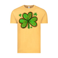 Vintage Mustard st patricks day shamrock with glitter Vintage Tee - Artiststas