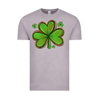 Vintage Zinc st patricks day shamrock with glitter Vintage Tee - Artiststas