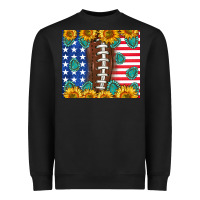 Black American football and america Heavyweight Sweatshirt - NancyCooperArtShop