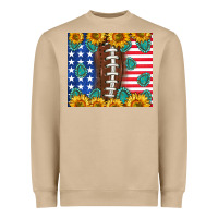 Mushroom American football and america Heavyweight Sweatshirt - NancyCooperArtShop