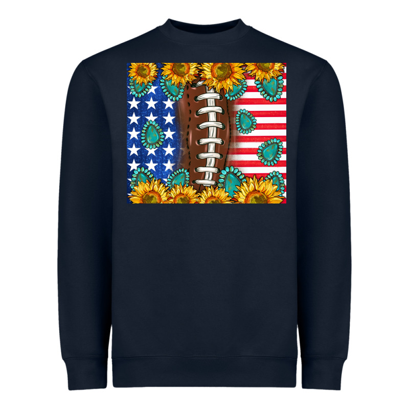 American Football And America Heavyweight Sweatshirt by NancyCooperArtShop | Teevron