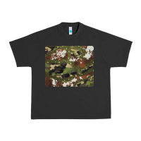 Pigment Black black and brown cowhide camouflage Urban Heavy Tee - BarkalooDesign