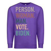 Purple Person Woman Man Vote Biden Premium Sweatshirt - Bettercallsaul