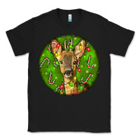 Black red brocket deer christmas Classic Tee - LillyAllenDesigns