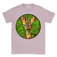 Lilac red brocket deer christmas Classic Tee - LillyAllenDesigns