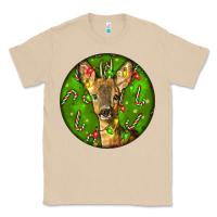 Mushroom red brocket deer christmas Classic Tee - LillyAllenDesigns