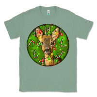 Sage red brocket deer christmas Classic Tee - LillyAllenDesigns