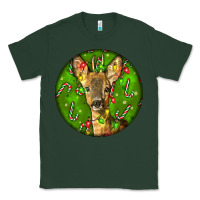 Sports Green red brocket deer christmas Classic Tee - LillyAllenDesigns