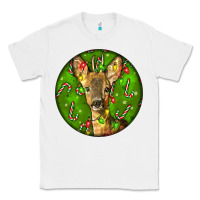 White red brocket deer christmas Classic Tee - LillyAllenDesigns
