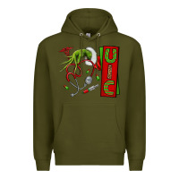 Army Green Christmas Character Premium Hoodie - NancyCooperArtShop