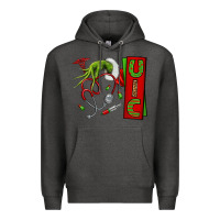 Charcoal Heather Christmas Character Premium Hoodie - NancyCooperArtShop
