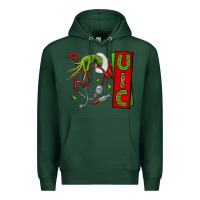 Sports Green Christmas Character Premium Hoodie - NancyCooperArtShop