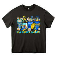 Asphalt down syndrome coffee cups Heavy Core Tee - Zillion Design Studio