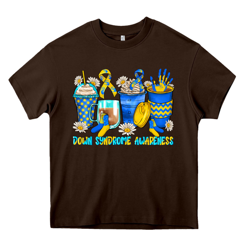Down Syndrome Coffee Cups Heavy Core Tee by Zillion Design Studio | Teevron