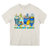 Cream down syndrome coffee cups Heavy Core Tee - Zillion Design Studio