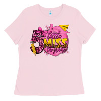 Bubblegum Pink little miss 5th grade Ladies Tee - texasbilliewilder