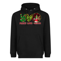 Black Peace Love Grinch Heavyweight Hoodie - Bettercallsaul