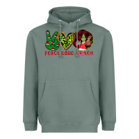 Sage Peace Love Grinch Heavyweight Hoodie - Bettercallsaul