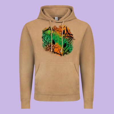 Halloween Patch  2 Vintage Hoodie Designed By Bundleandbundleshop