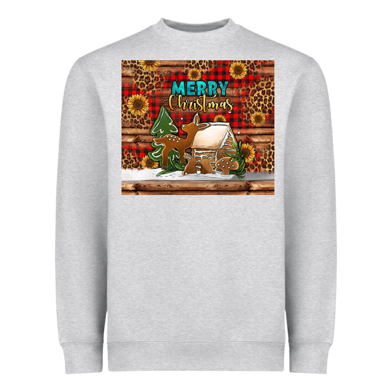 Merry Christmas Cookies Buffalo Plaid Heavyweight Sweatshirt by Jasminsmagicworld | Teevron