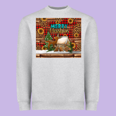Merry Christmas Cookies Buffalo Plaid Heavyweight Sweatshirt Designed By Jasminsmagicworld