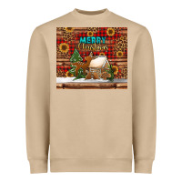 Mushroom merry christmas cookies buffalo plaid Heavyweight Sweatshirt - Jasminsmagicworld