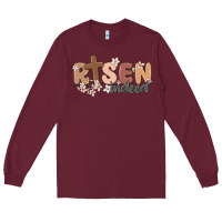Burgundy risen indeed Long Sleeve Tee - MaliasSmallBusiness