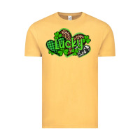 Vintage Mustard st patricks day lucky western hearts Vintage Tee - Artiststas