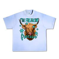 I'm Freakin Freezin Long Haired Cow Urban Heavy Tee | Teevron
