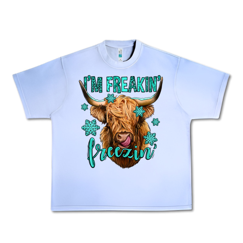 I'm Freakin Freezin Long Haired Cow Urban Heavy Tee by Jasminsmagicworld | Teevron