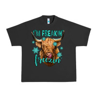Pigment Black i'm freakin freezin long haired cow Urban Heavy Tee - Jasminsmagicworld