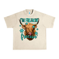 Sandshell i'm freakin freezin long haired cow Urban Heavy Tee - Jasminsmagicworld