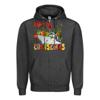 Charcoal Heather merry cruisemas Zipper Hoodie - MaliasSmallBusiness