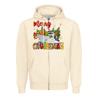 Sandshell merry cruisemas Zipper Hoodie - MaliasSmallBusiness