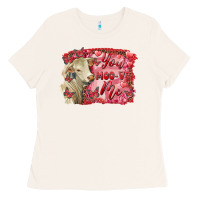 Bone valentine's day you moo ve me charolais cow Ladies Tee - RanaPortraitStore