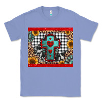 Colony Blue Christmas cross Classic Tee - Jasminsmagicworld