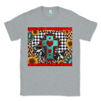 Heather Grey Christmas cross Classic Tee - Jasminsmagicworld