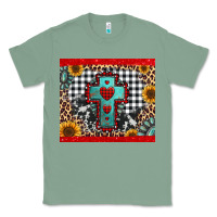Sage Christmas cross Classic Tee - Jasminsmagicworld