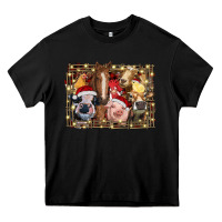 Black christmas farm animals Heavy Core Tee - RanaPortraitStore
