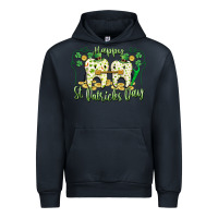 Navy Happy St. Patrick's Day Tooth Dentist Urban Hoodie - CowGirlArtShop