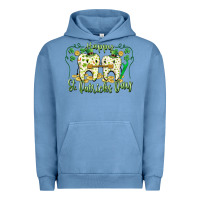 Pigment Pebble Blue Happy St. Patrick's Day Tooth Dentist Urban Hoodie - CowGirlArtShop
