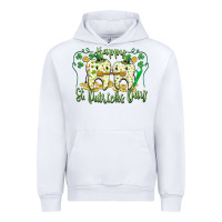 White Happy St. Patrick's Day Tooth Dentist Urban Hoodie - CowGirlArtShop