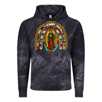 Cloud Black our lady of guadalupe rainbow Vintage Hoodie - JahusDesignShop