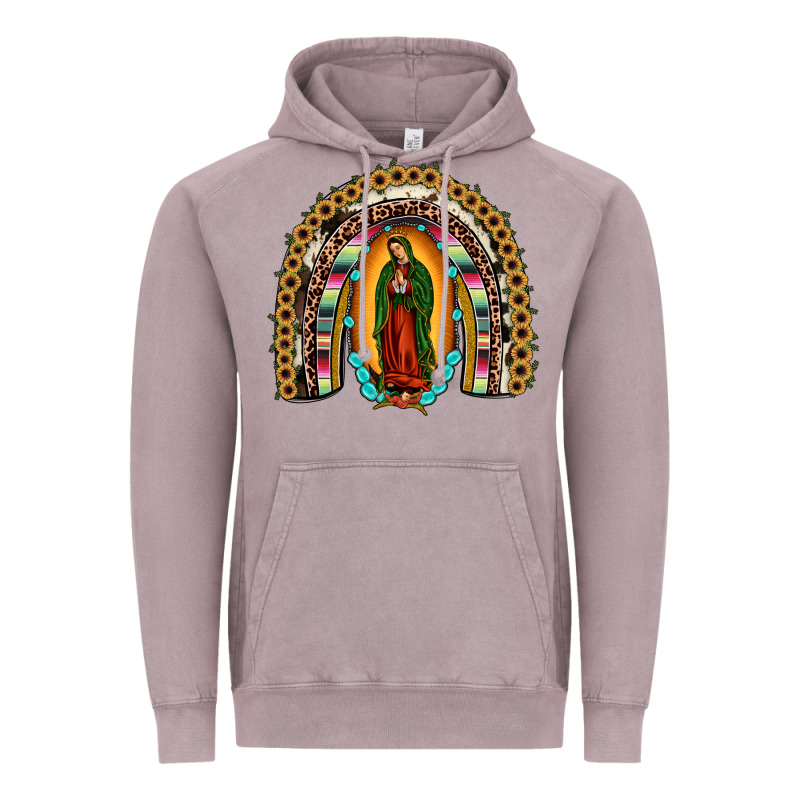Our Lady Of Guadalupe Rainbow Vintage Hoodie by JahusDesignShop | Teevron